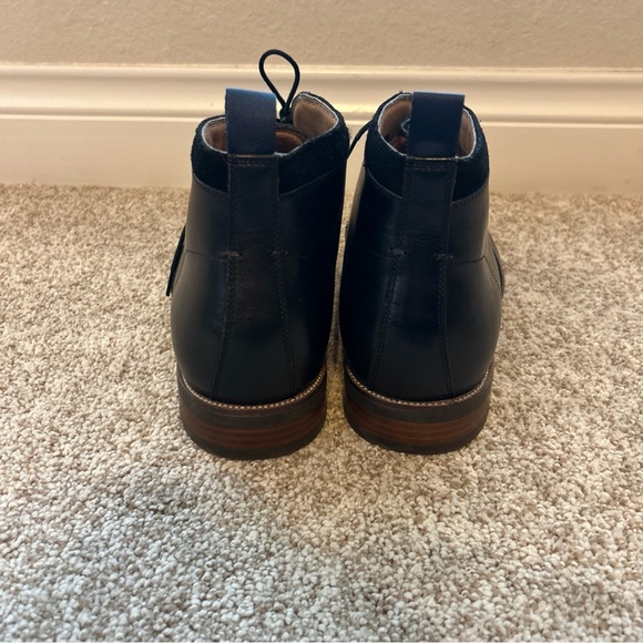 Florsheim Uptown Boots Mens SZ 12 black Leather Mid Plain Toe Chukka Derby NWOB - Picture 4 of 8